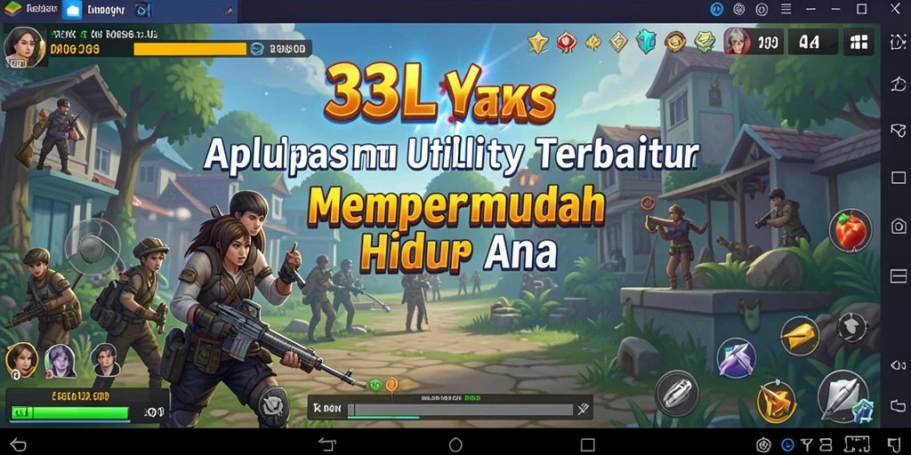 Tampilan utama aplikasi 33L yang menunjukkan fitur-fitur Utility.