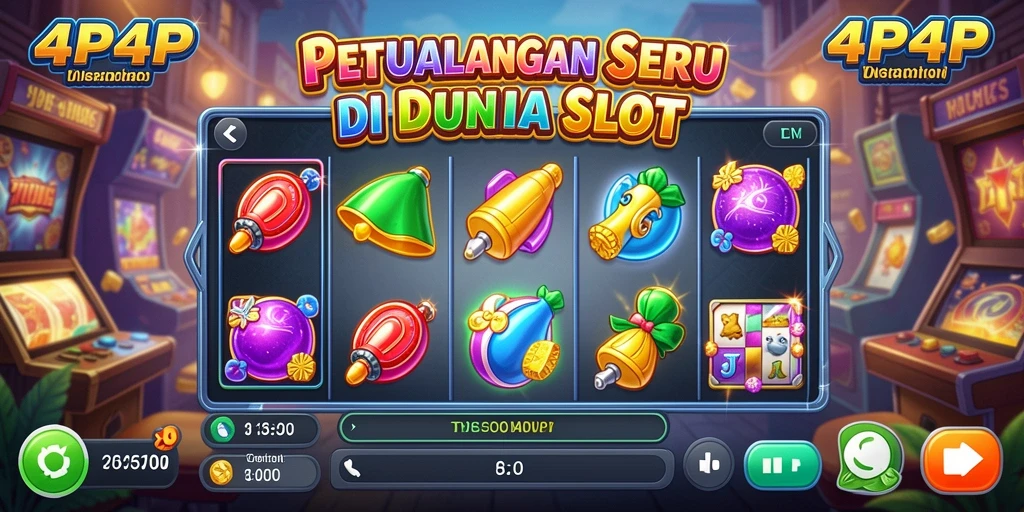 Screenshot gameplay 4P4P menampilkan keseruan bermain Slot yang mendebarkan.