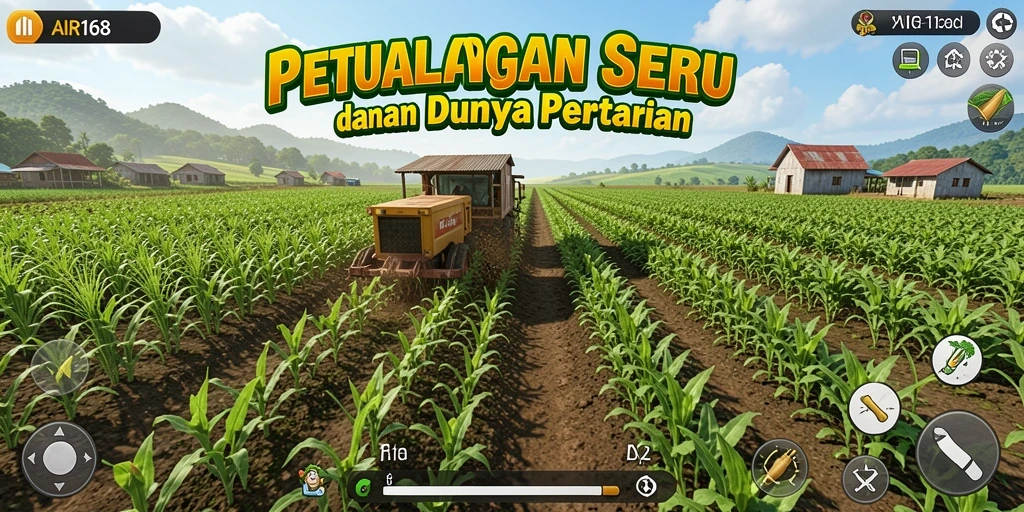 Tampilan screenshot gameplay AIR168 dengan aktivitas pertanian yang seru.