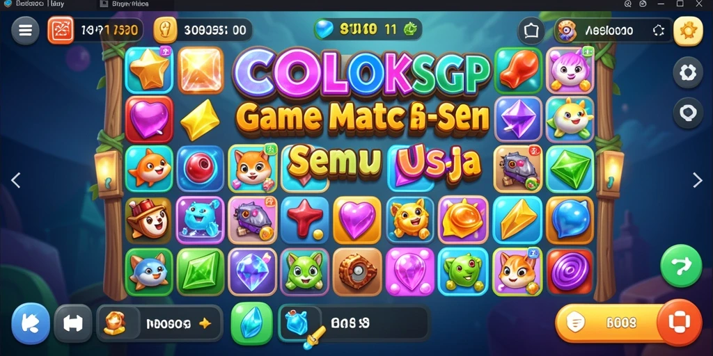 Tampilkan gameplay seru dengan tantangan Match-3 di COLOKSGP.