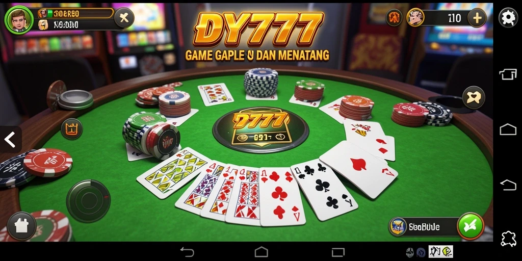 Tampilan gameplay Gaple yang menarik dan seru di DY777.
