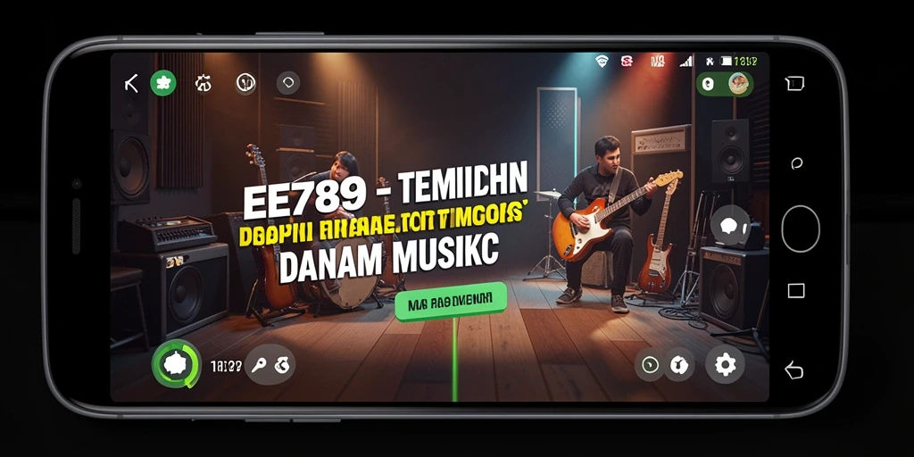 Tampilan gameplay EE789 yang menarik dan penuh warna saat memainkan musik.