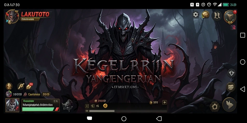 Tampilan gameplay LAKUTOTO yang menegangkan dan penuh ketakutan.