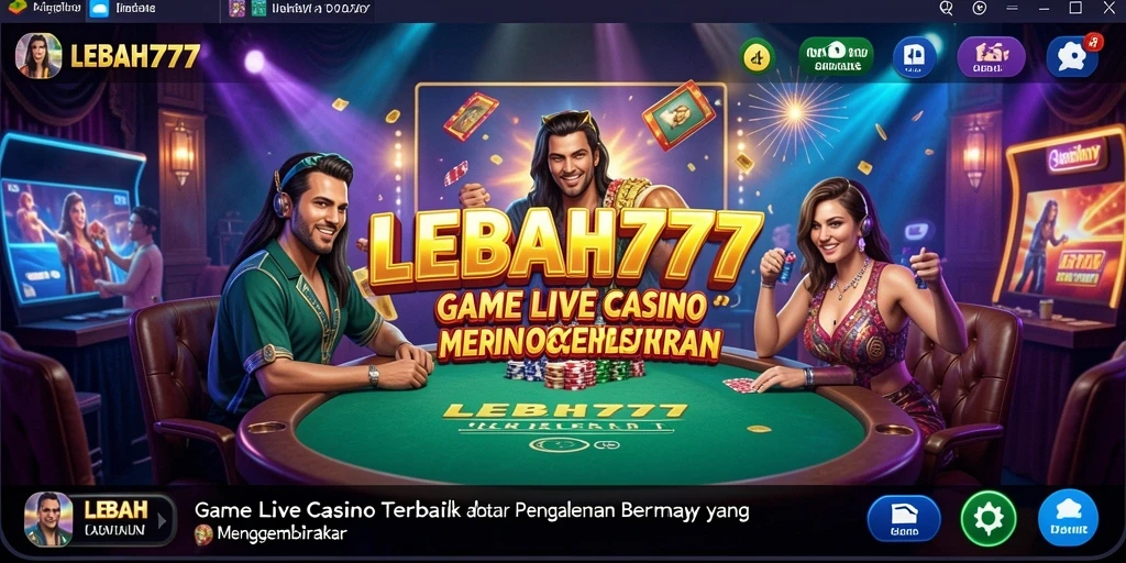 Tampilan gameplay Live Casino yang mendebarkan dan interaktif.