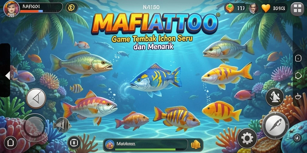 Gameplay seru MAFIATOTO dengan aksi tembak ikan.