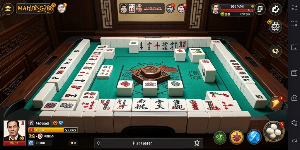 Tampilan gameplay yang menawan dan penuh tantangan dari MAHJONG288.