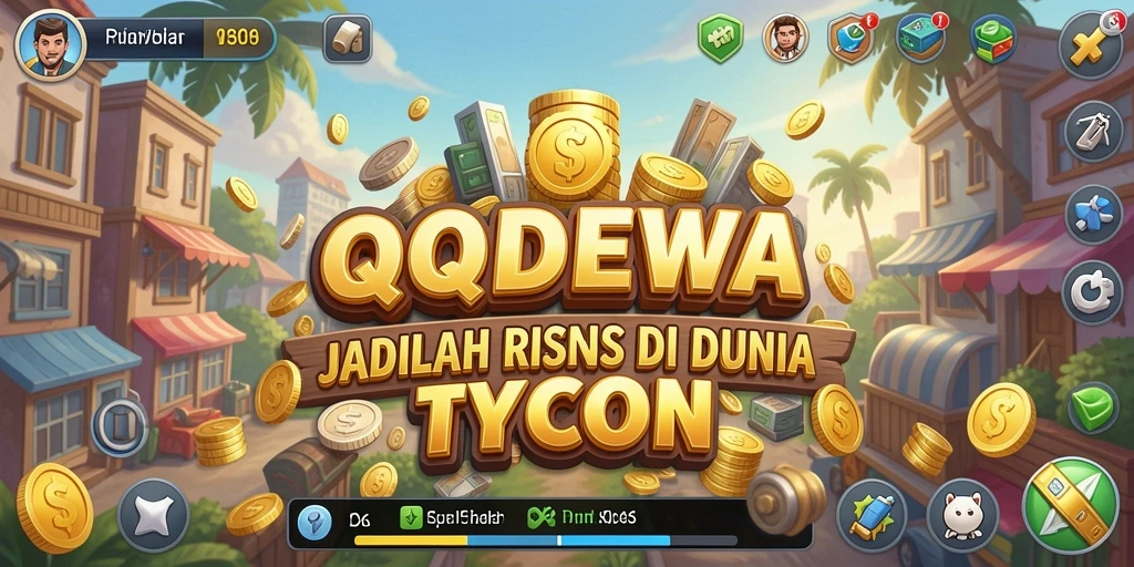 Tampilan menarik gameplay QQDEWA di dunia Tycoon.