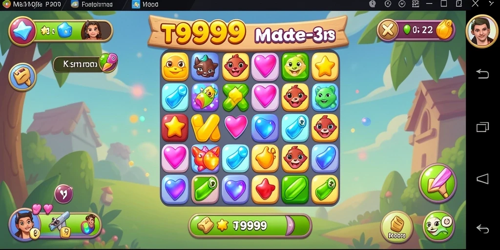 Tampilkan gameplay T9999 yang seru dan penuh warna.