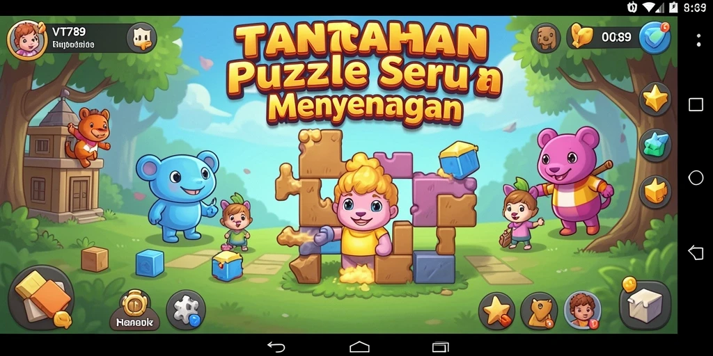 Gameplay VT789 menampilkan tantangan Puzzle yang seru dan menarik.